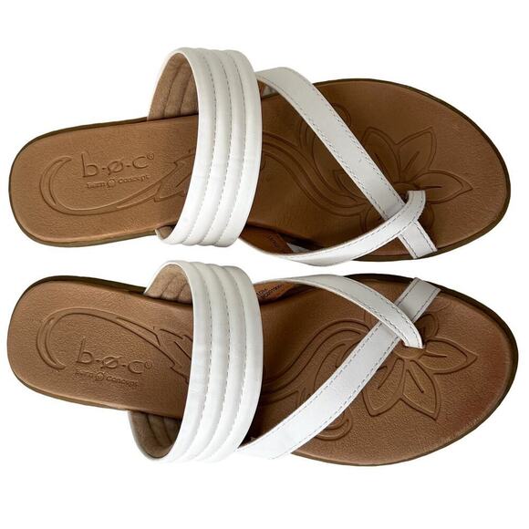 B.O.C. Alisha White Sandals Size 10 - Picture 2 of 2